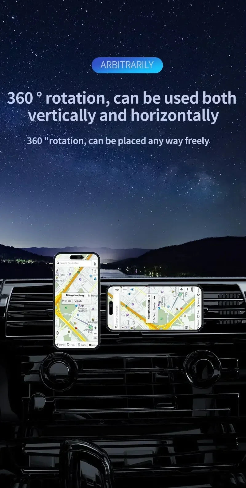 Chargeur sans fil magnétique pour voiture 30W RGB — Compatible iPhone 12, 13, 14, 15 Pro Max (MagSafe), support de téléphone voiture avec fixation, station de charge rapide 🚚 Livraison rapide en 8 à 12 jours ouvrés FelizShop
