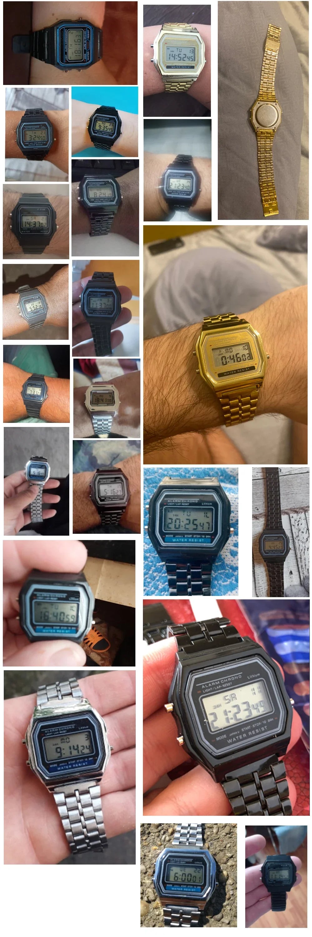 Montre Digitale LED 2025 – Sport & Waterproof – Unisexe, Style Moderne & Finition Dorée🚚 Livraison rapide en 8 à 12 jours ouvrés depuis la France FelizShop