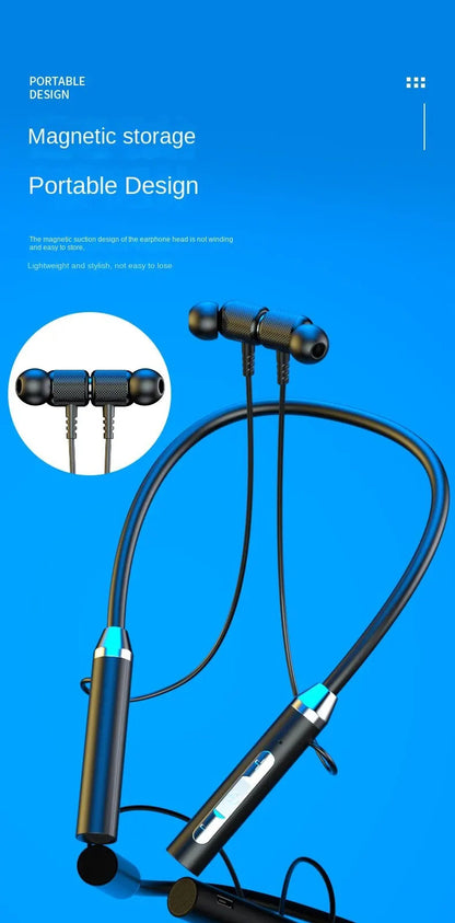 Wireless Headphones Bluetooth 5.0 Neckband Earphones Silicone Hifi 9D Stereo Sports Headset Halter Waterproof Magnetic Earbuds 🚚 Livraison rapide en 8 à 12 jours ouvrés FelizShop