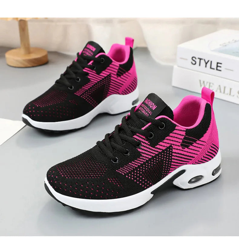 Baskets de Running Femme 2025 – Chaussures de Sport Respirantes à Coussin d’Air | Confort & Grandes Tailles🚚 Livraison rapide en 8 à 12 jours ouvrés depuis la France FelizShop