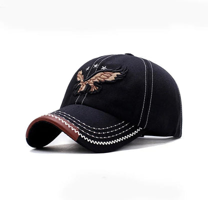 Casquette baseball homme & femme quatre saisons — Broderie aigle — Style coréen tendance — Casquette couple décontractée anti-UV🚚 Livraison rapide FelizShop
