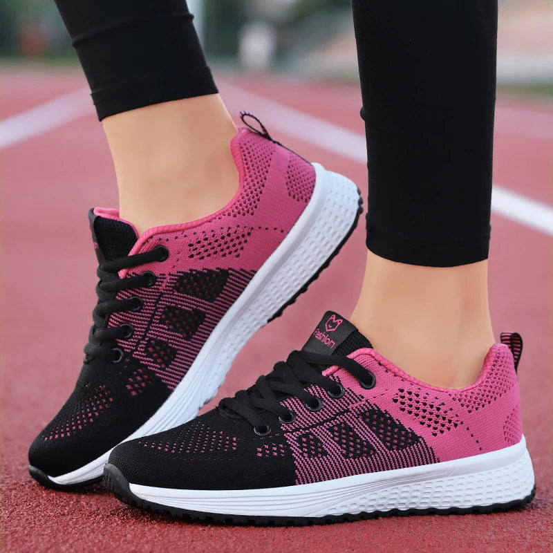 Baskets Femme 2024 – Sneakers à Semelle Épaisse, Chaussures de Sport Mode pour Printemps/Hiver, Idéales pour Courir ou au Quotidien 🚚 Livraison rapide en 8 à 12 jours ouvrés FelizShop