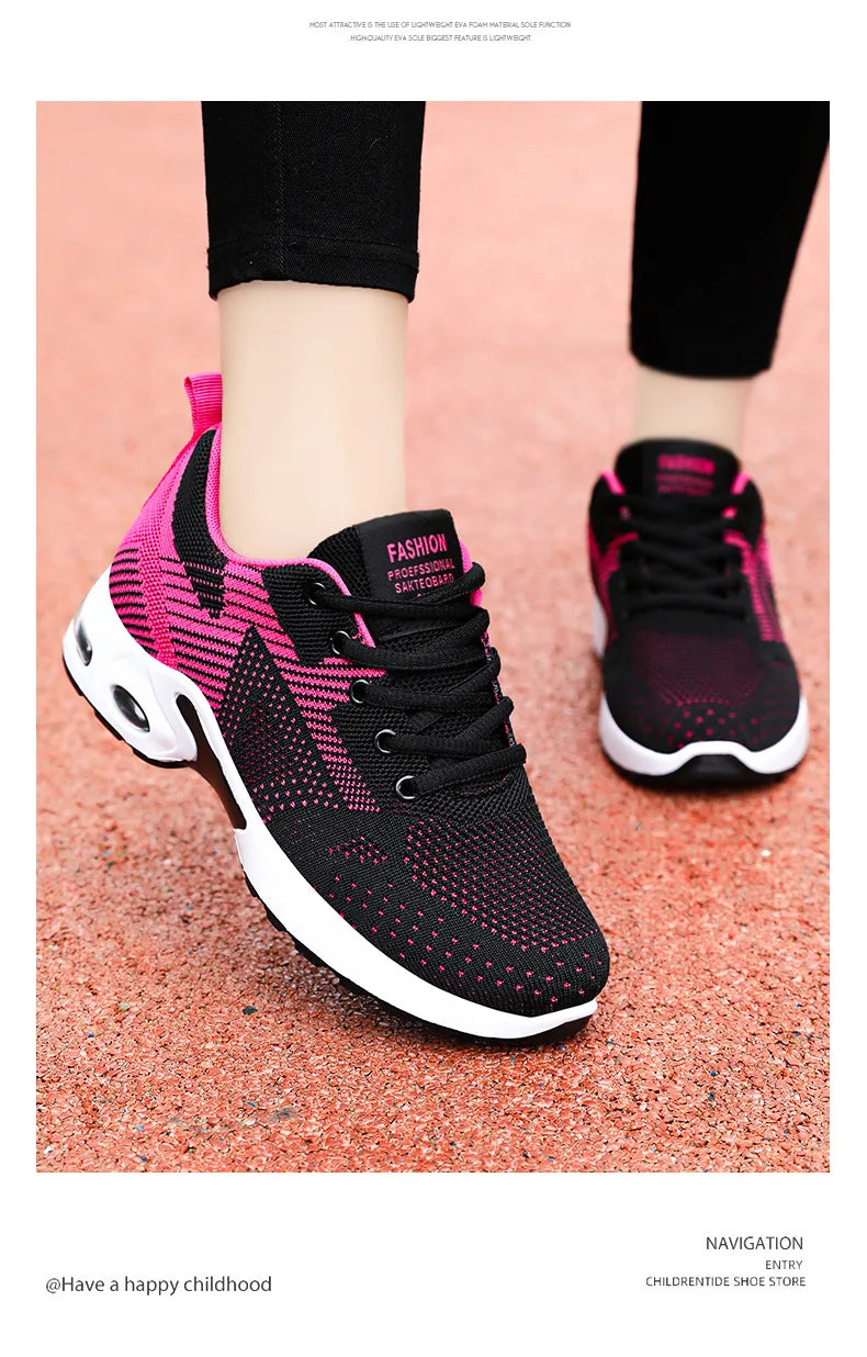 Baskets de Running Femme 2025 – Chaussures de Sport Respirantes à Coussin d’Air | Confort & Grandes Tailles🚚 Livraison rapide en 8 à 12 jours ouvrés depuis la France FelizShop