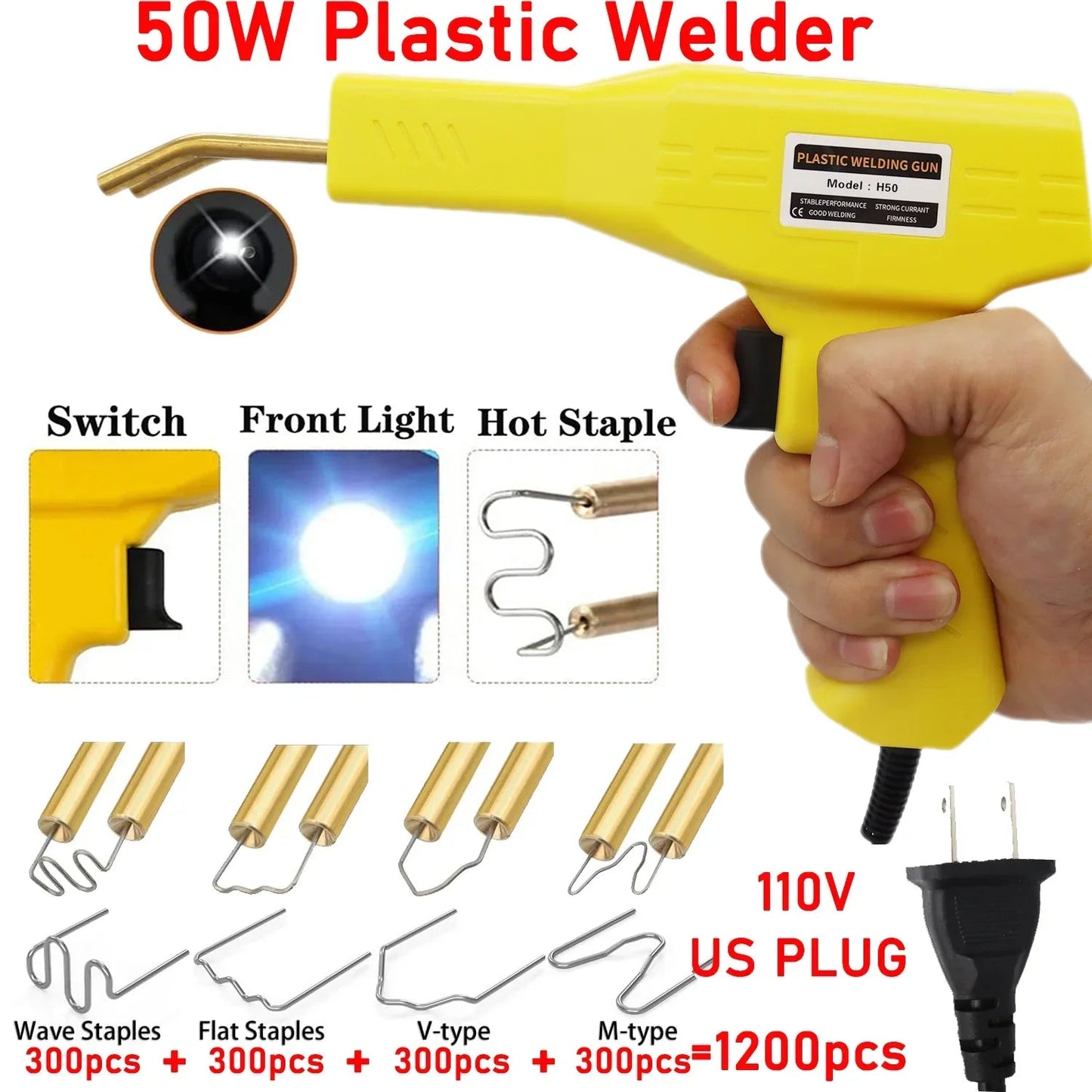 Soudeuse Plastique 50W – Kit Réparation Pare-Chocs Voiture & Fissures FelizShop