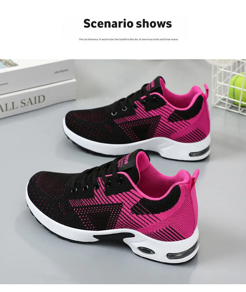 Baskets de Running Femme 2025 – Chaussures de Sport Respirantes à Coussin d’Air | Confort & Grandes Tailles🚚 Livraison rapide en 8 à 12 jours ouvrés depuis la France FelizShop