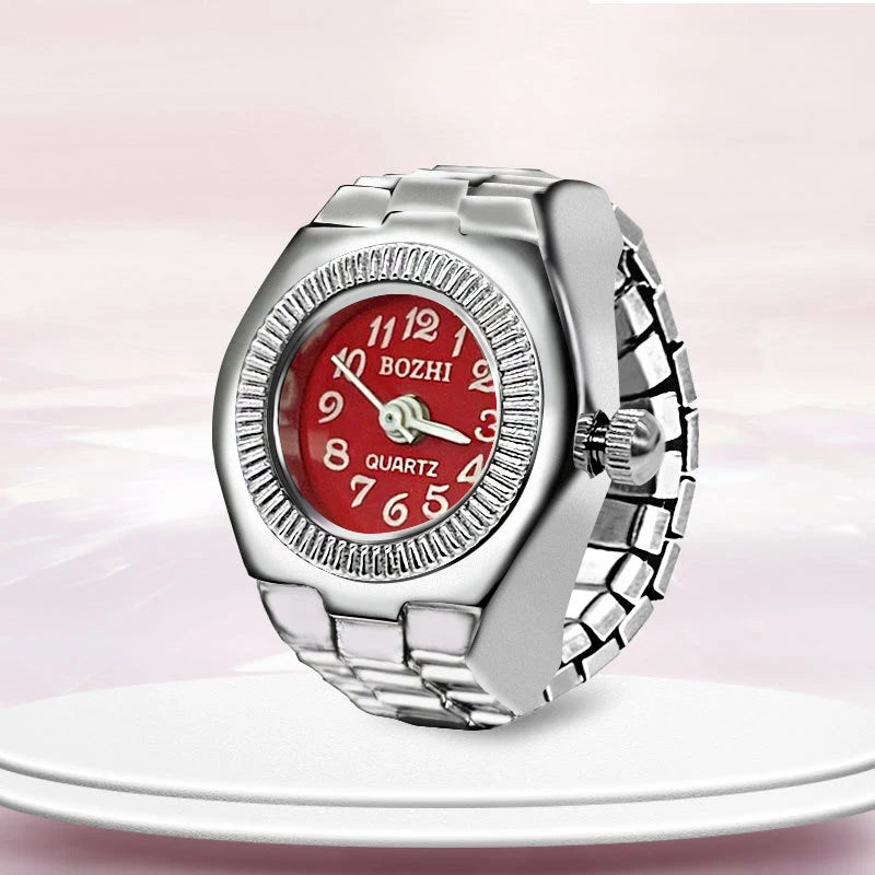 Bague Montre Rétro Punk – Anneau Quartz Vintage avec Chiffres Romains FelizShop
