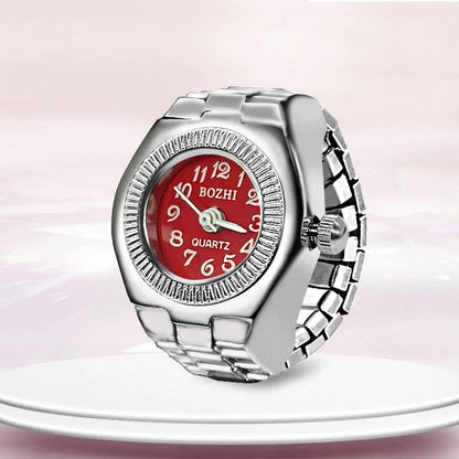 Bague Montre Rétro Punk – Anneau Quartz Vintage avec Chiffres Romains FelizShop