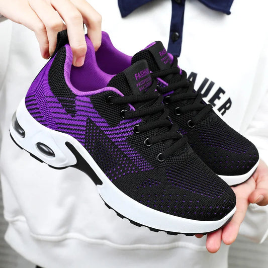 Baskets de Running Femme 2025 – Chaussures de Sport Respirantes à Coussin d’Air | Confort & Grandes Tailles🚚 Livraison rapide en 8 à 12 jours ouvrés depuis la France FelizShop