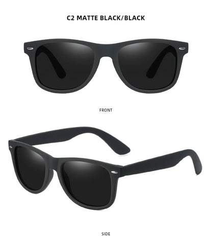 Lunettes de Soleil Rétro Polarisées – Style Carré Unisexe – Anti-Éblouissement & UV400🚚 Livraison rapide en 8 à 12 jours ouvrés depuis la France FelizShop
