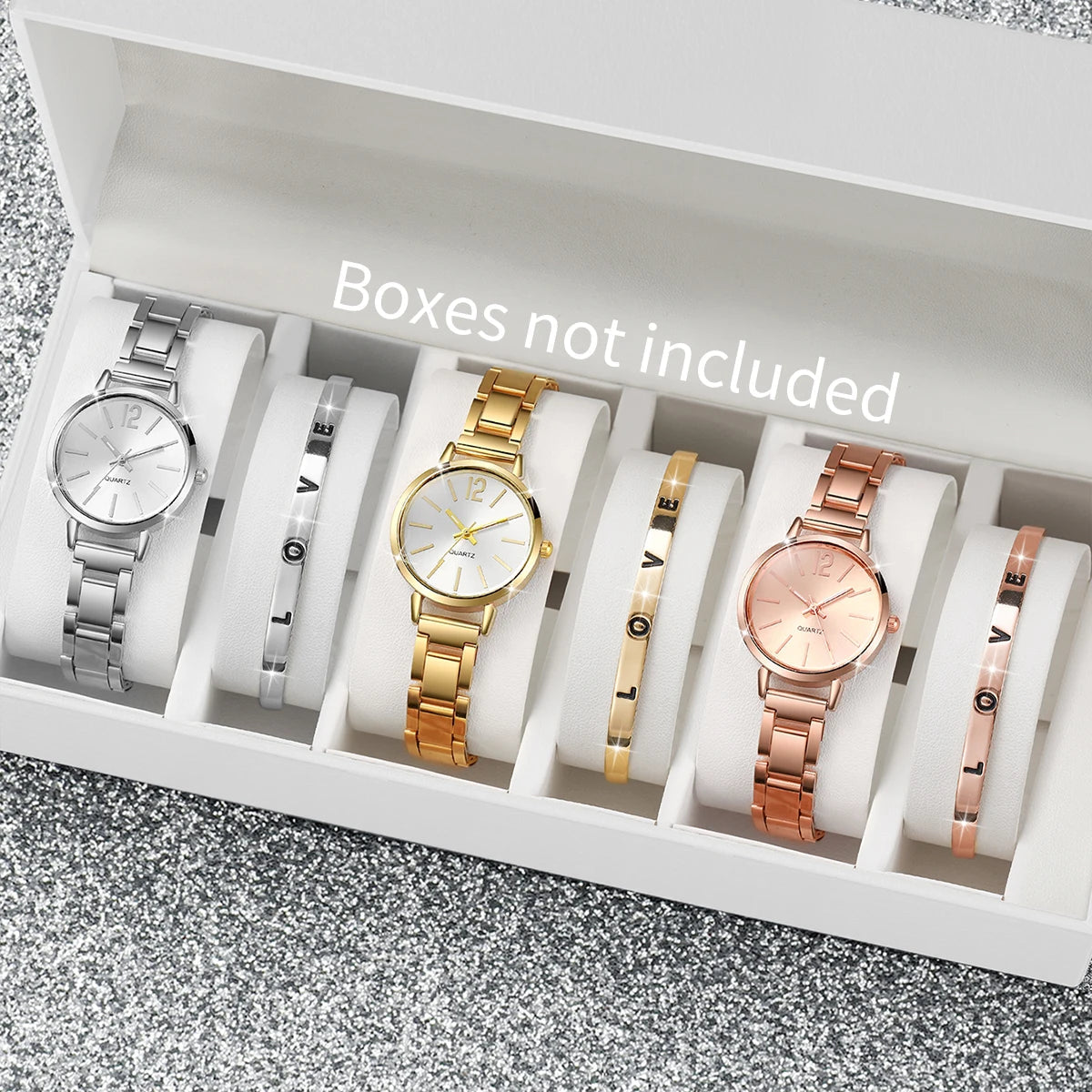 Montre Femme Élégante + Bracelet Love – Set 2 pièces – Style Chic & Minimaliste🚚 Livraison rapide en 8 à 12 jours ouvrés depuis la France FelizShop