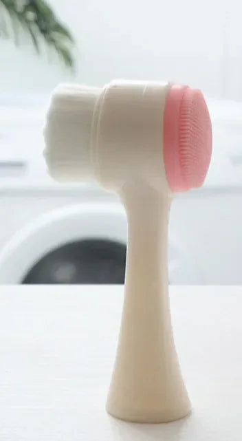 Silicone Facial Facial Cleansing Brush Manual Massage Facial Cleansing Brush Soft Bristles Silicone 3D Double-Sided Face Brushes 🚚 Livraison rapide en 8 à 12 jours ouvrés depuis la France FelizShop