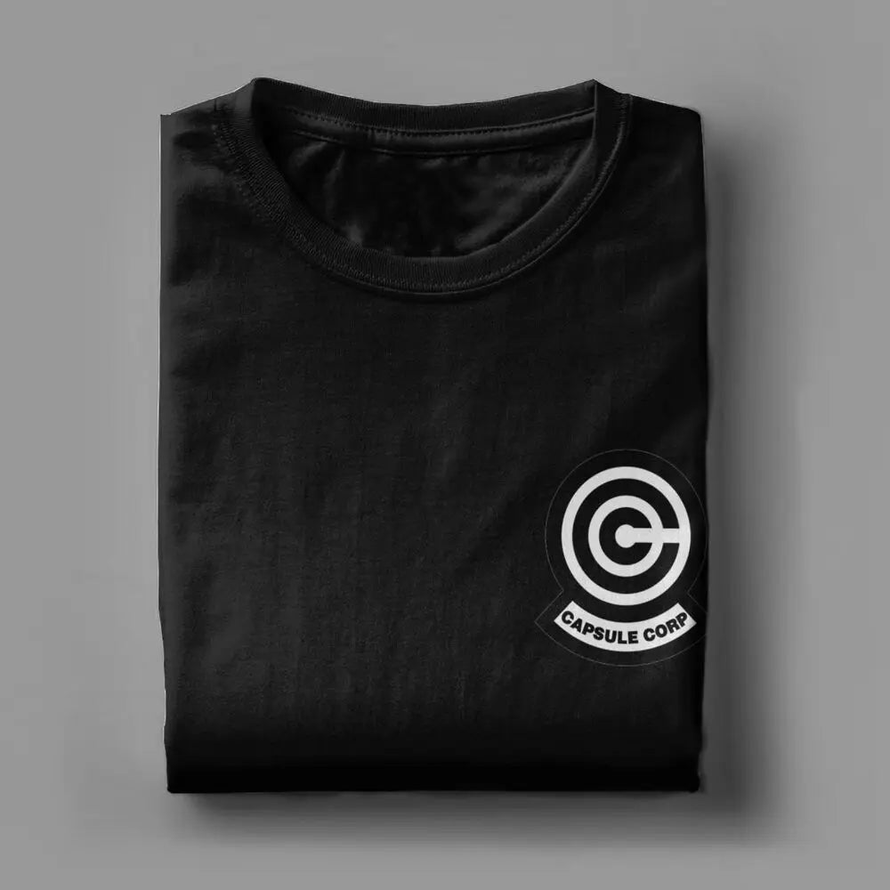 T-shirt Homme Capsule Corp – 100% Coton – Style Geek & Décontracté🚚 Livraison rapide en 8 à 12 jours ouvrés depuis la France FelizShop