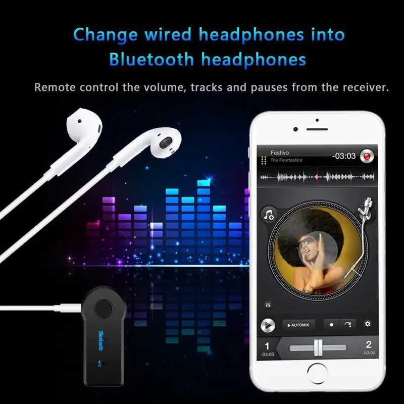 Adaptateur Bluetooth 5.0 2-en-1 – Récepteur & Émetteur Jack 3.5mm – Pour Voiture, Casque & Audio Sans Fil 🚚 Livraison rapide en 8 à 12 jours ouvrés depuis la France ou nos entrepôts européens 🇫🇷
✨ Suivi d FelizShop