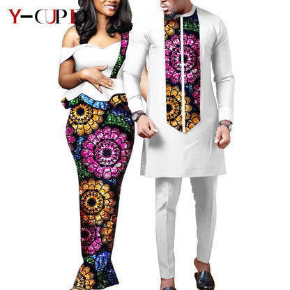 Tenue Africaine Couple – Robe Femme & Ensemble Homme FelizShop