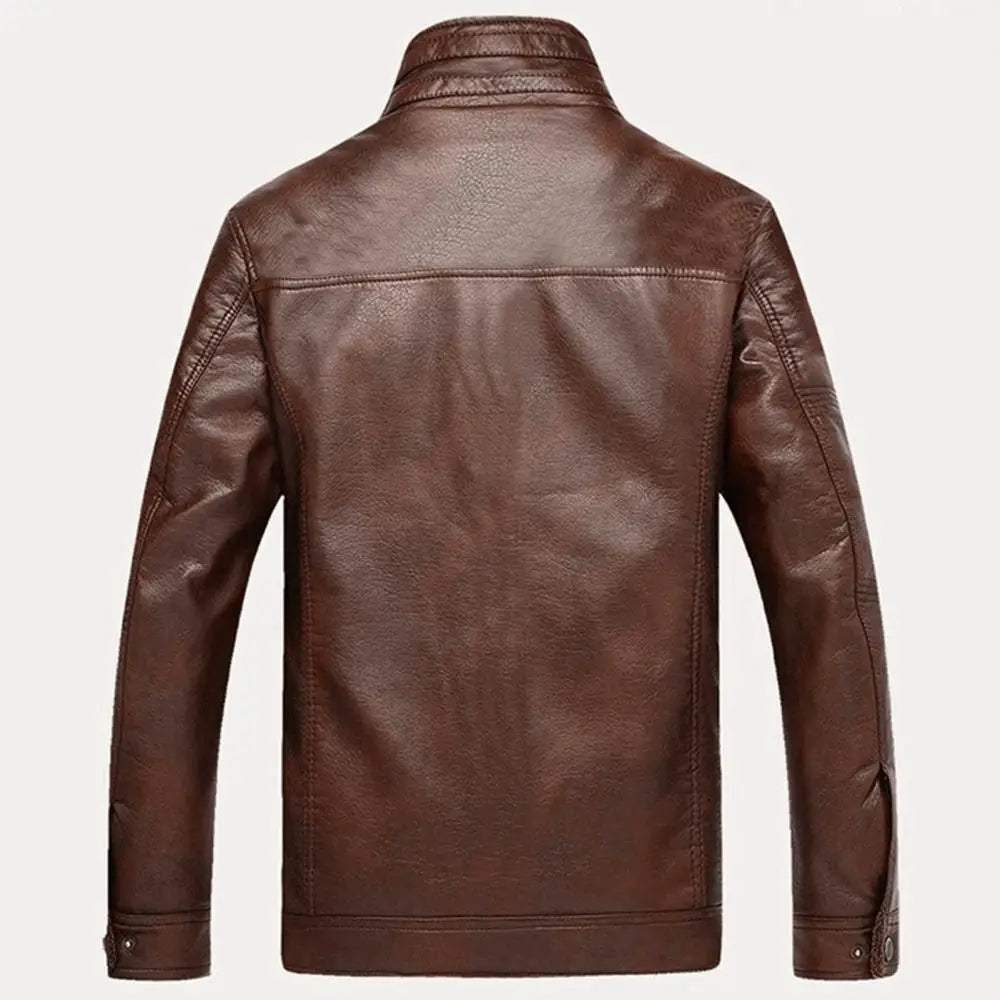 veste homme Marron pour Homme – Doublée Polaire, Style Motard🚚Livraison rapide gratuite et sécurisée FelizShop