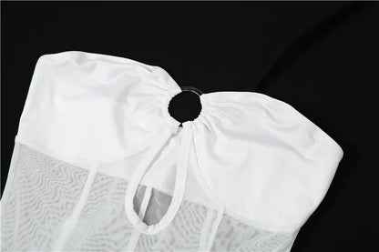 Robe longue en mesh élégante Nibber pour femmes — Mode sexy transparente — Robe maxi pour soirée, fête, streetwear — Nouveauté 2023 🚚 Livraison rapide en 8 à 12 jours ouvrés depuis la France FelizShop