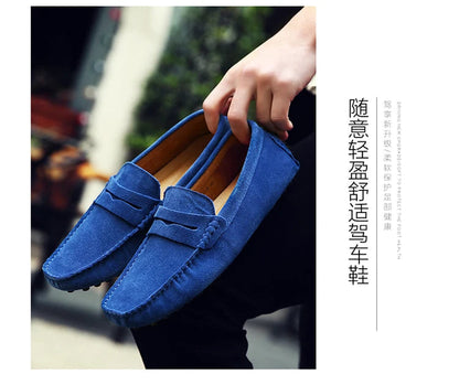Chaussures homme 38–50 – Chaussures décontractées en cuir véritable – Mocassins tendance pour homme – Slip-on, chaussures plates pour conduite🚚 Livraison rapide en 8 à 12 jours ouvrés depuis la France FelizShop