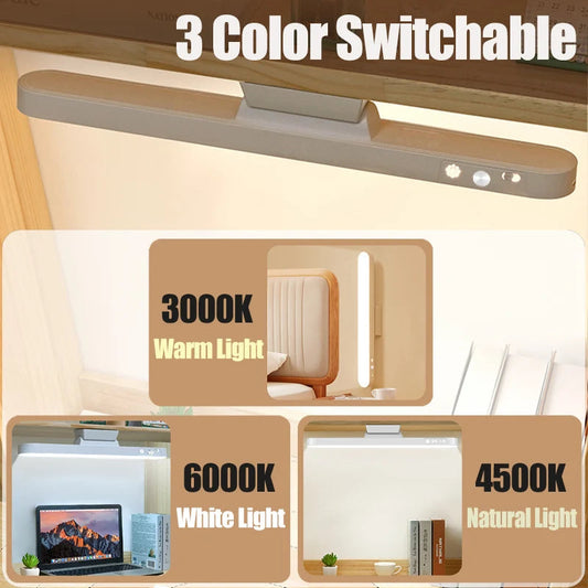 LED Table Lamp Magnetic Hanging USB Rechargeable Desk Lamp 3 Color Reading Light Dimmable Cabinet Closet Wardrobe Night Light 🚚 Livraison rapide en 8 à 12 jours ouvrés depuis la France FelizShop