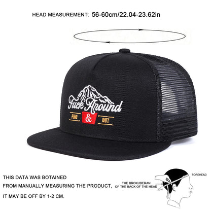 Casquette unisexe ANOUND avec broderie lettres – Style hip-hop – Casquette filet réglable pour le printemps et l’été – Casquette de baseball décontractée, protection solaire, sport 🚚 Livraison rapide FelizShop