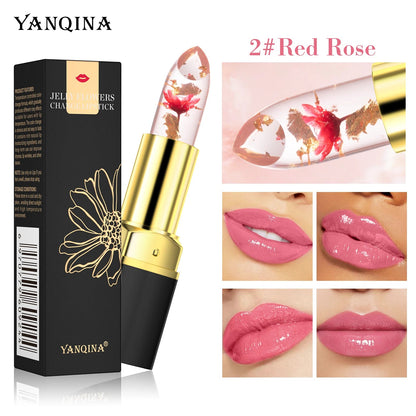 Baume à Lèvres Magique Fleur Cristal – Couleur Thermo-Réactive | Transparent, Longue Tenue & Ultra Hydratant🚚 Livraison rapide FelizShop