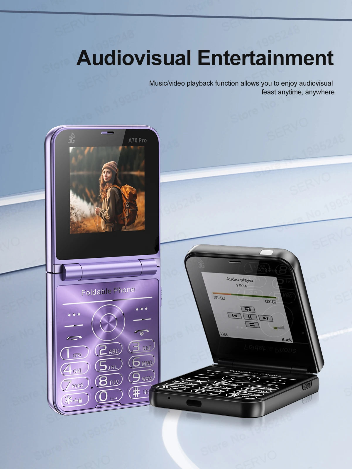 SERVO A70 PRO – Téléphone à Clapet 3G Double SIM avec Radio, Flash & Plus !
🚚Livraison gratuite rapide et sécurisé FR - FelizShop
