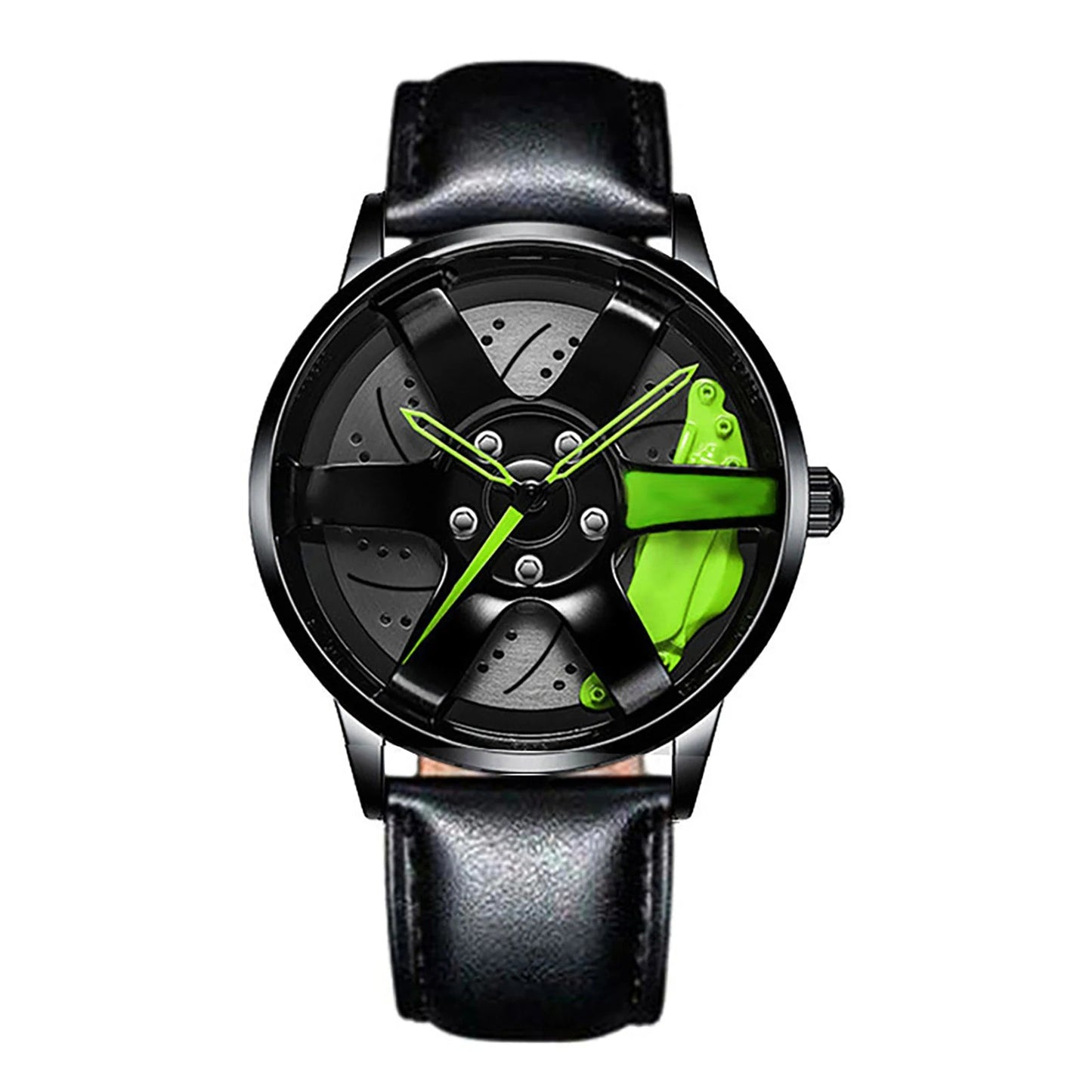 Montre Homme Sport Luxe – Quartz Acier Inoxydable Design Jante de Voiture FelizShop