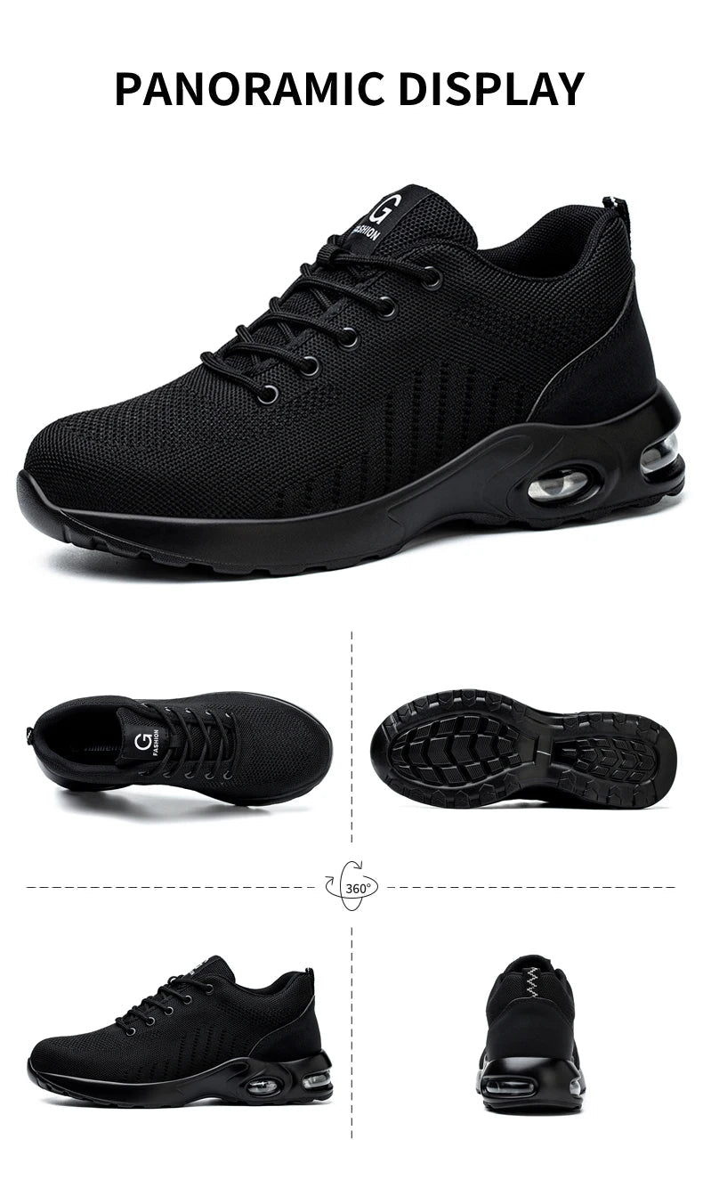 Chaussures de Sécurité Unisexe – Baskets de Travail Respirantes avec Coque en Acier, Résistantes aux Perforations, Confort et Protection
🚚 Livraison rapide en 8 à 12 jours ouvrés depuis la France FelizShop