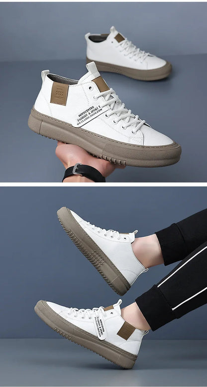 Sneakers Homme 2024 – Chaussures en Cuir Haut de Gamme à Lacets | Style Luxe & Semelle Rehaussante
🚚 Livraison rapide en 8 à 12 jours ouvrés depuis la France FelizShop