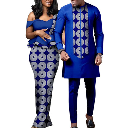 Tenue Africaine Couple – Robe Femme & Ensemble Homme FelizShop