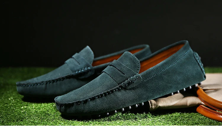 Chaussures homme 38–50 – Chaussures décontractées en cuir véritable – Mocassins tendance pour homme – Slip-on, chaussures plates pour conduite🚚 Livraison rapide en 8 à 12 jours ouvrés depuis la France FelizShop