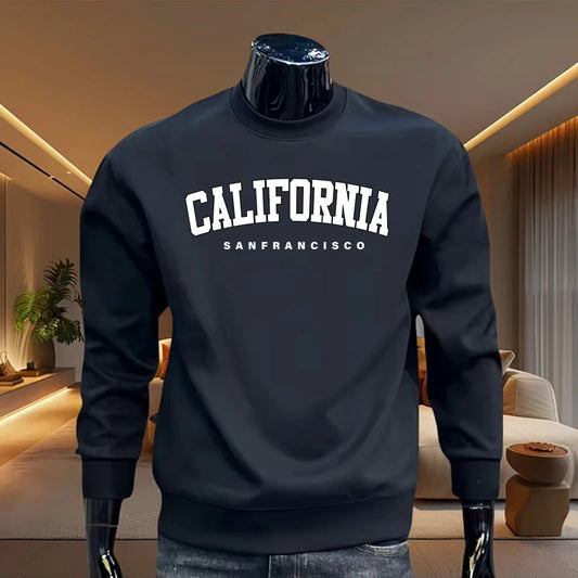 Sweat Homme California – Haut Confortable à Col Rond, Printemps & Automne, Casual & Sport, Qualité Supérieure WestCoastWear