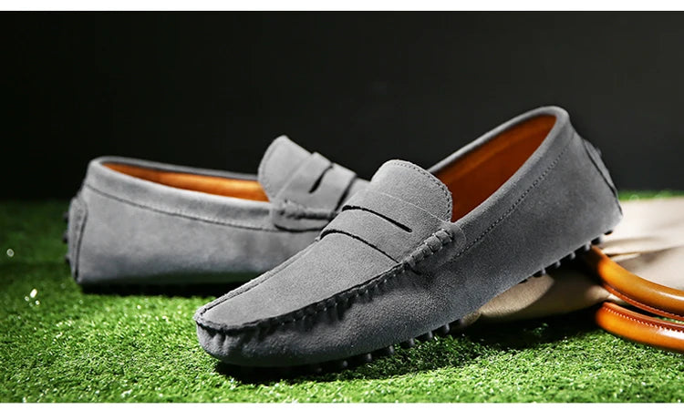Chaussures homme 38–50 – Chaussures décontractées en cuir véritable – Mocassins tendance pour homme – Slip-on, chaussures plates pour conduite🚚 Livraison rapide en 8 à 12 jours ouvrés depuis la France FelizShop