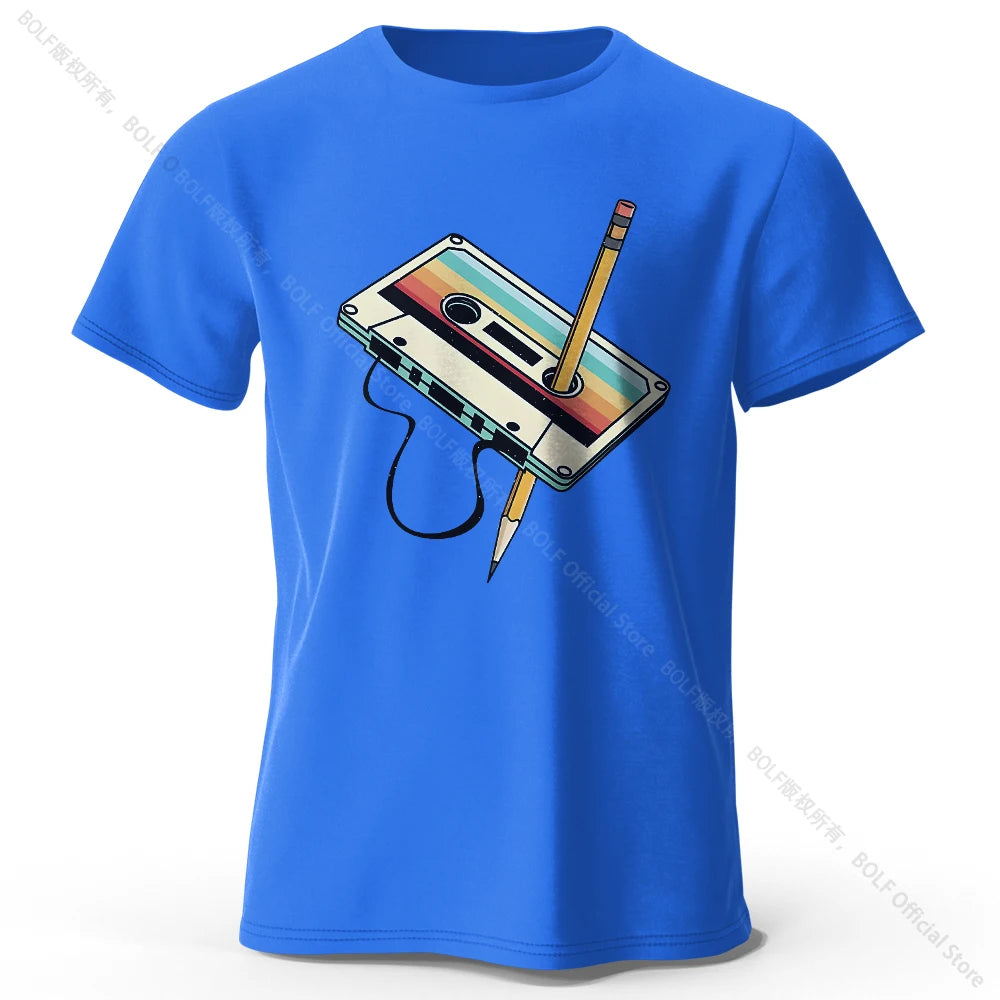 T-shirt Imprimé 100 % Coton – Été, Confort & Style Décontracté🚚 Livraison rapide en 8 à 12 jours ouvrés depuis la France FelizShop