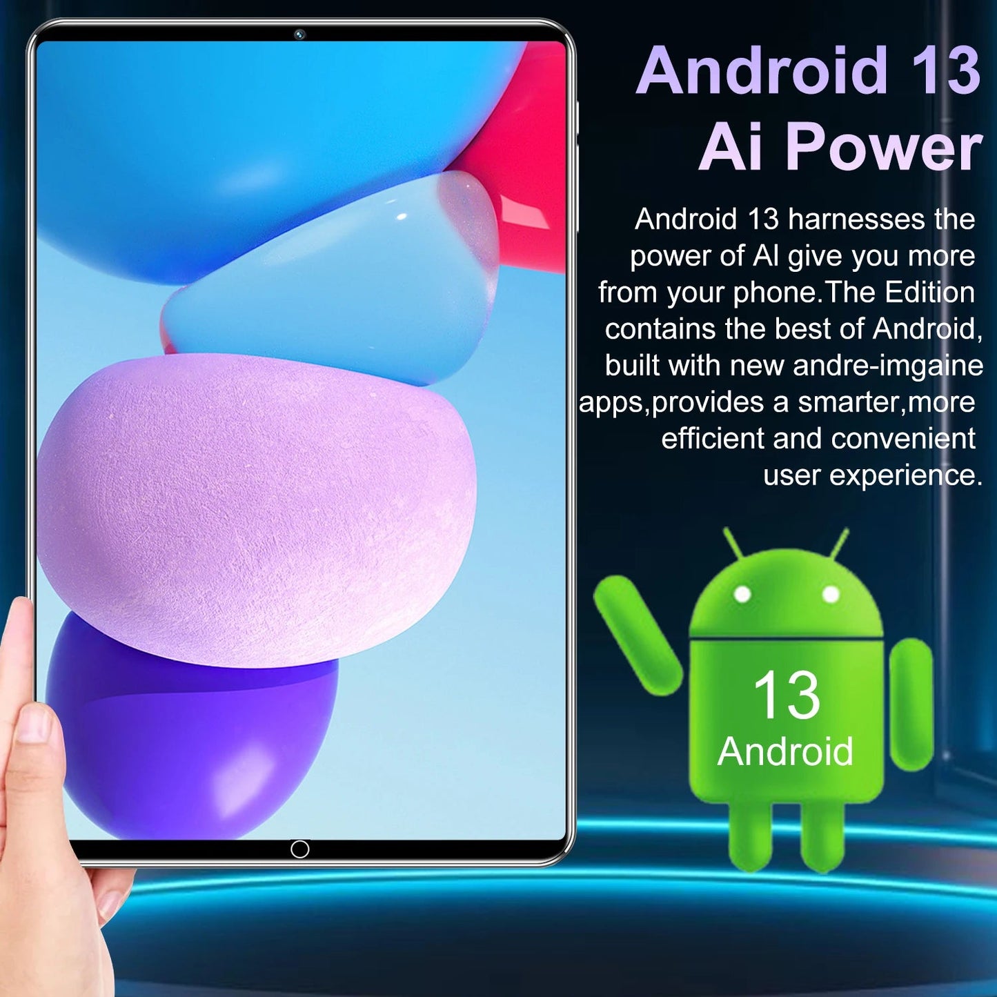 Tablette 5G Android 13 – 10.36" | 16Go RAM, 1To ROM TechOne