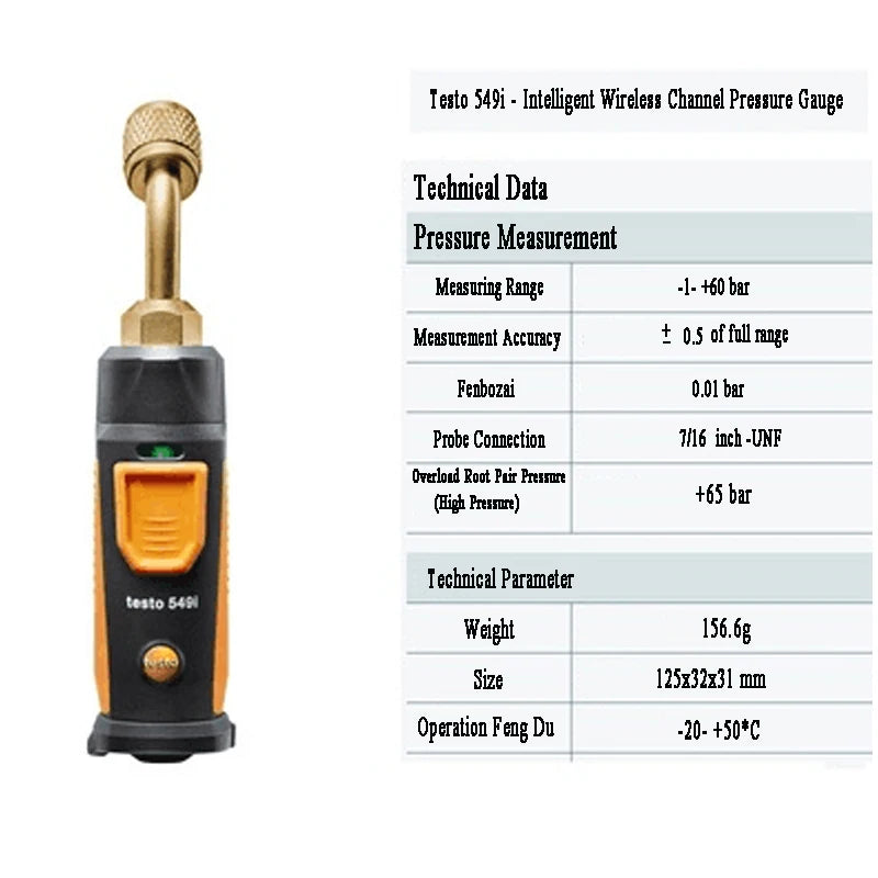 Testo 549i – Manomètre Haute Pression Bluetooth Sans Fil FelizShop
