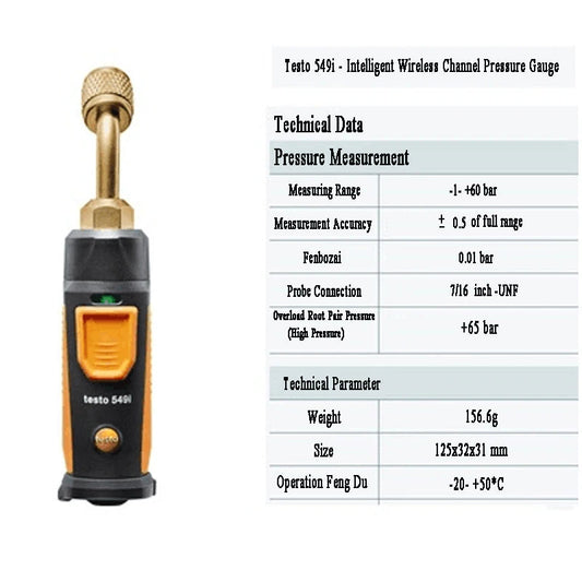 Testo 549i – Manomètre Haute Pression Bluetooth Sans Fil FelizShop