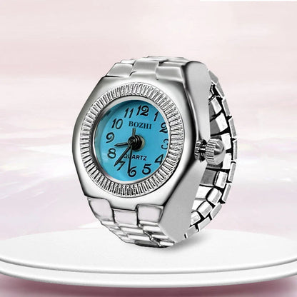 Bague Montre Rétro Punk – Anneau Quartz Vintage avec Chiffres Romains FelizShop
