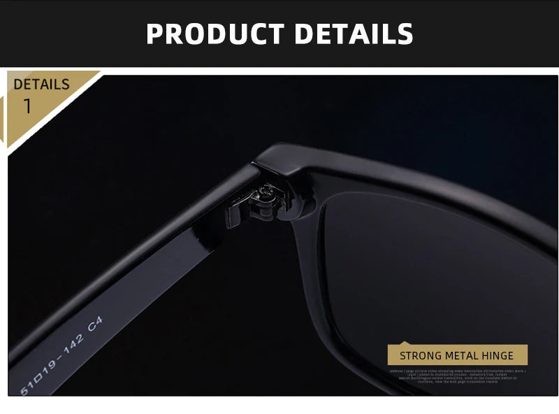 Lunettes de Soleil Rétro Polarisées – Style Carré Unisexe – Anti-Éblouissement & UV400🚚 Livraison rapide en 8 à 12 jours ouvrés depuis la France FelizShop