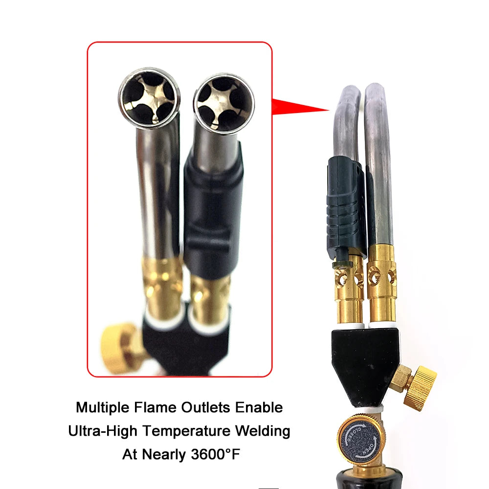 Chalumeau Propane Double Jets 3600℉ avec Allumage Électronique FelizShop