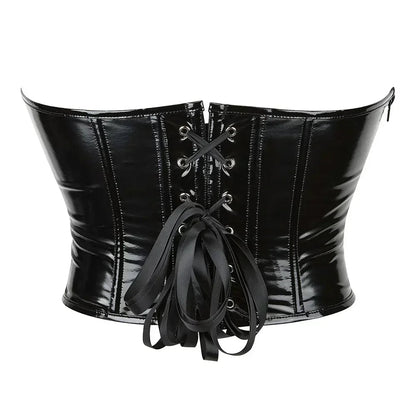 Corset Femme en Cuir PVC Brillant – Bustier Crop Y-Gothic Push-Up
Tailles : S à L
Matière : cuir PVC brillant, effet vinyle
Style : bustier crop top, fermeture éclair latérale, effet push-up
Look : Y-Gothic, mode altern FelizShop