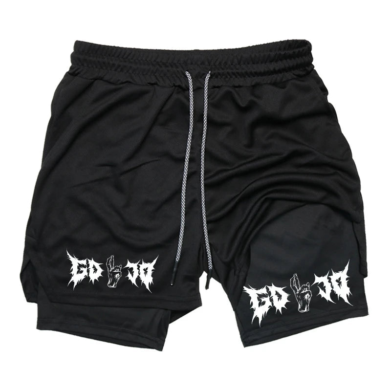 Shorts de compression homme avec poche téléphone — Sports, boucle serviette, entraînement gym — Imprimé été 2 en 1🚚 Livraison rapide en 8 à 12 jours ouvrés depuis la France FelizShop