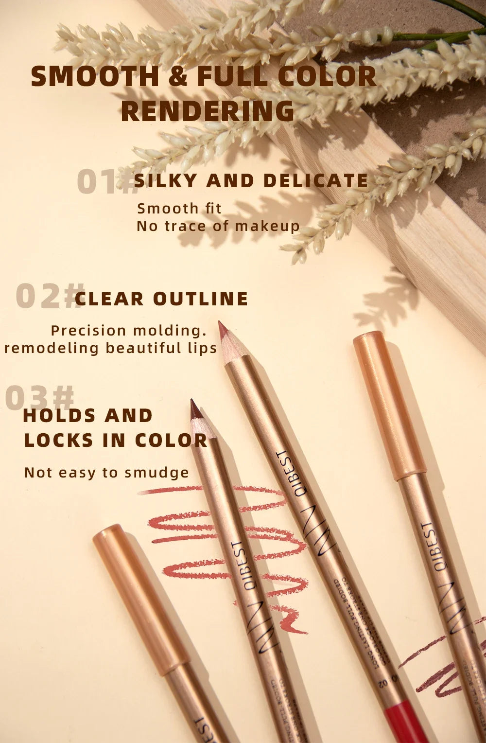 Set 12 Crayons à Lèvres Mat – Waterproof & Longue Tenue | Lip Liner Non-Transfert pour Contour Précis & Maquillage Parfait🚚 Livraison rapide FelizShop