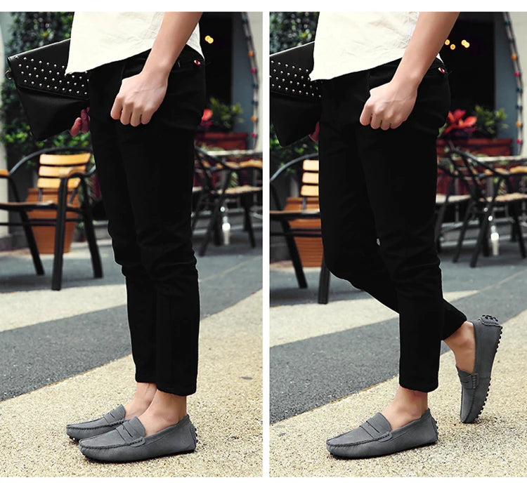 Chaussures homme 38–50 – Chaussures décontractées en cuir véritable – Mocassins tendance pour homme – Slip-on, chaussures plates pour conduite🚚 Livraison rapide en 8 à 12 jours ouvrés depuis la France FelizShop