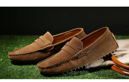 Chaussures homme 38–50 – Chaussures décontractées en cuir véritable – Mocassins tendance pour homme – Slip-on, chaussures plates pour conduite🚚 Livraison rapide en 8 à 12 jours ouvrés depuis la France FelizShop