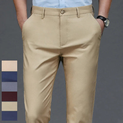 Pantalon Homme Stretch Noir – Style Smart Casual | Bureau & Quotidien
Tailles : 30 à 38 (EU)
Matière : tissu stretch confortable, séchage rapide
Coupe : droite, ajustée sans être trop serrée
Saison : printemps et aut FelizShop