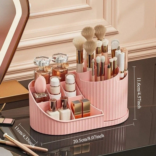 Organisateur Rotatif de Pinceaux Maquillage – Multifonction & Élégant – Pour Pinceaux, Rouge à Lèvres, Fards & Plus🚚 Livraison rapide en 8 à 12 jours ouvrés depuis la France FelizShop