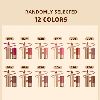 Set 12 Crayons à Lèvres Mat – Waterproof & Longue Tenue | Lip Liner Non-Transfert pour Contour Précis & Maquillage Parfait🚚 Livraison rapide FelizShop