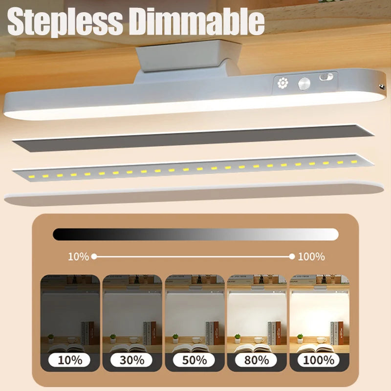 LED Table Lamp Magnetic Hanging USB Rechargeable Desk Lamp 3 Color Reading Light Dimmable Cabinet Closet Wardrobe Night Light 🚚 Livraison rapide en 8 à 12 jours ouvrés depuis la France FelizShop