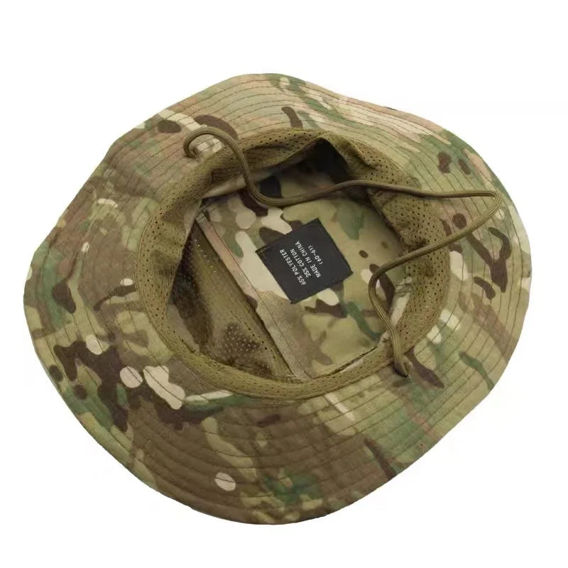 Nouvelle casquette 2025 camouflage tactique – Casquette de type Bonnie à poche carrée – Chapeau bob multicam pour la pêche, la randonnée et les activités de plein air – Protection solaire🚚 Livraison rapide FelizShop