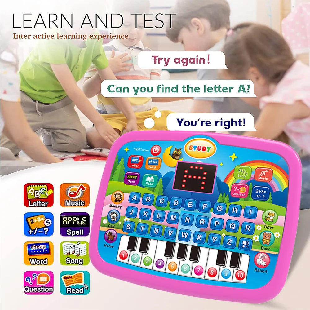 Tablette Éducative Enfant 3+ – Jeu Interactif Lecture, Maths, Musique + Clavier Électronique | Jouet Cadeau Anniversaire / Noël
🚚Livraison gratuite rapide et sécurisé FR FelizShop